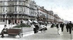Eversfield-Place-looking-East.-1903.-Originally-a-black-and-white-picture-hand-tinted.